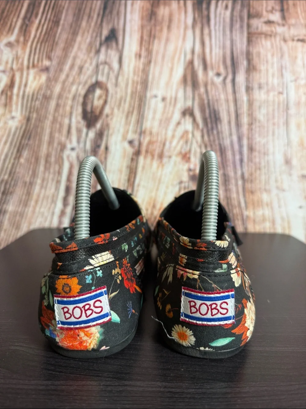 Bobs Floral Print Flats Womens Sz 9